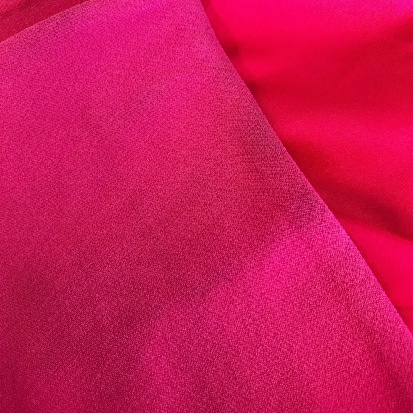 Cinq a Sept Dress Dulcina Fuchsia Crepe Size 10 - Picture 6 of 8